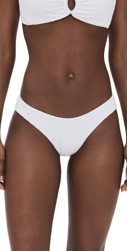 LSPACE Rocky Classic Bikini Bottoms White
