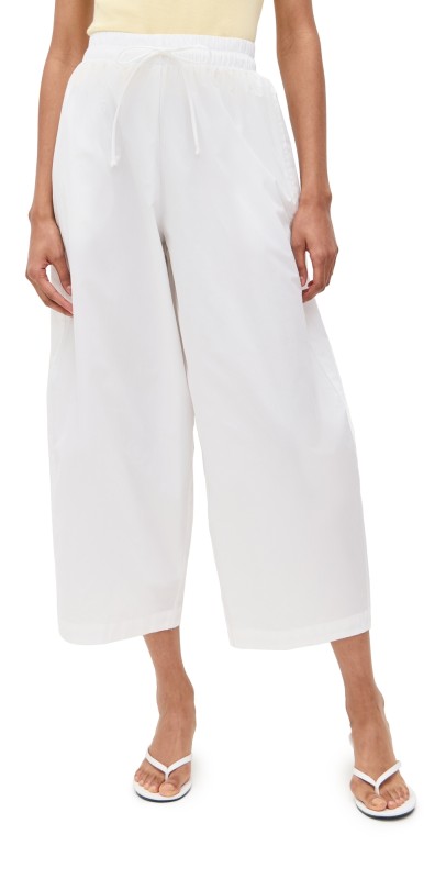 LE BOP Marcella Barrel Pants White