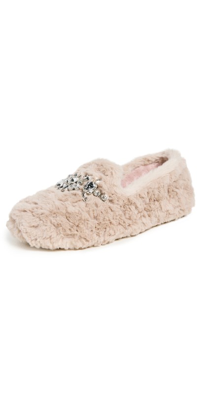 Free People Slumber Party Loafer Slippers Vanilla Latte