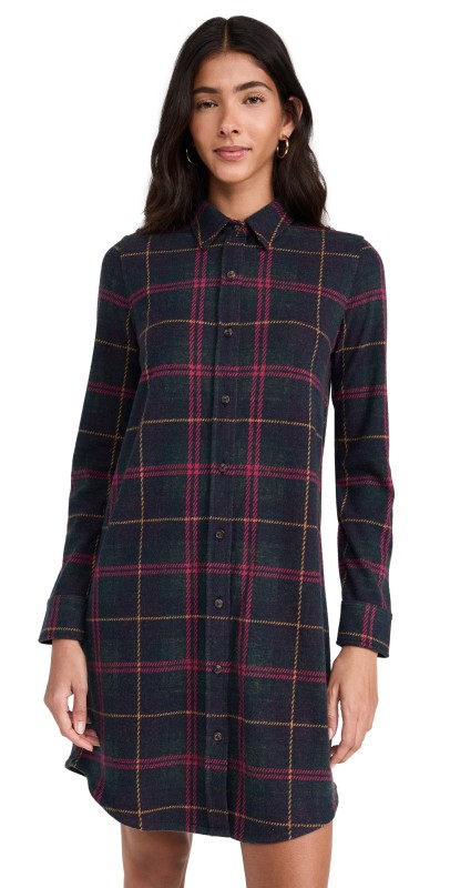 Faherty Legend Sweater Dress Outer Limits Plaid
