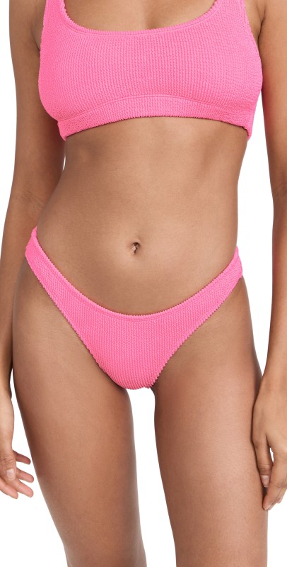 Good American Always Fits Better Cheeky Bikini Bottoms Bright Pink001