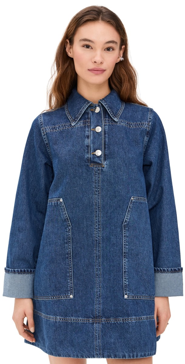 ALIGNE Keri Western Pocket Dress Dark Blue