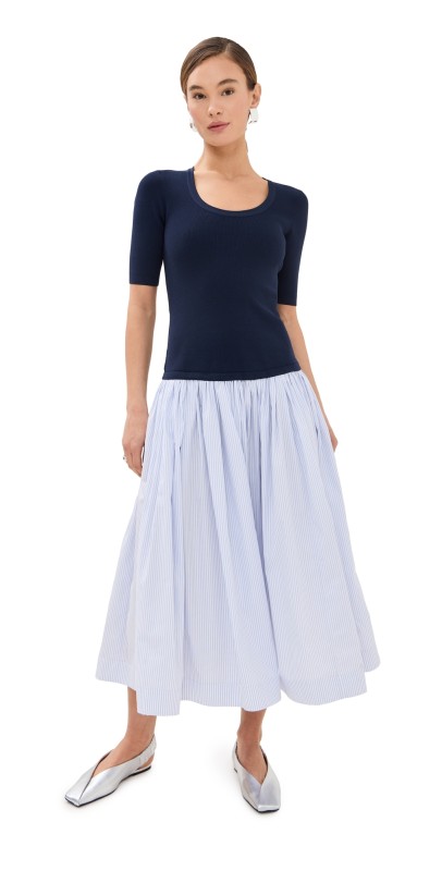 SIMKHAI Patton Midi Dress Midnight Multi