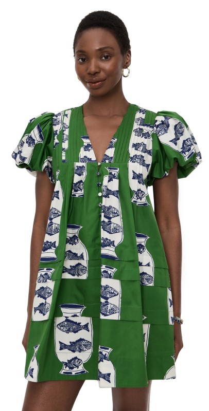 Hunter Bell Wilkes Dress Herring Green