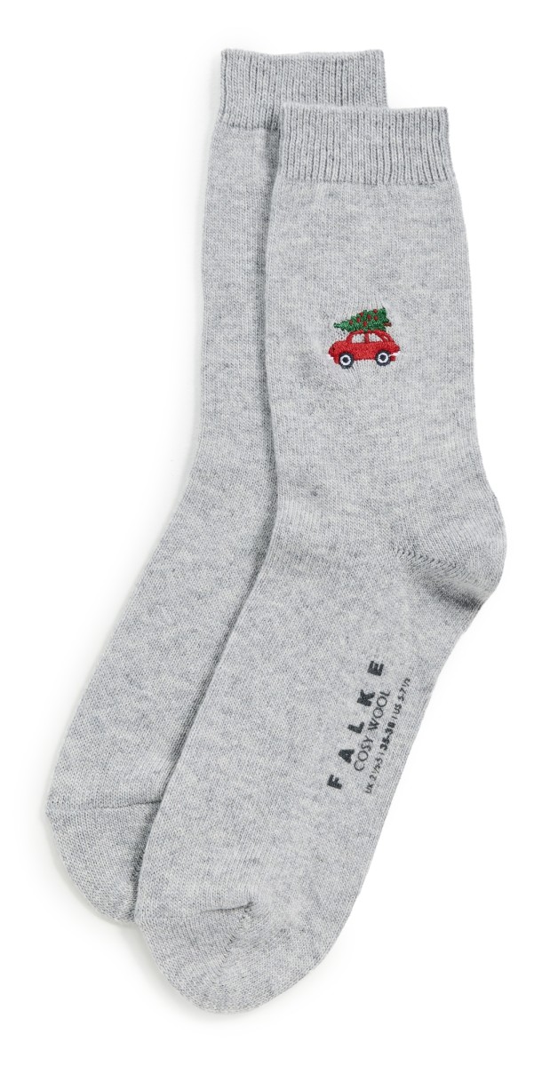 Falke Cozy Wool Xmas Socks Light Heather