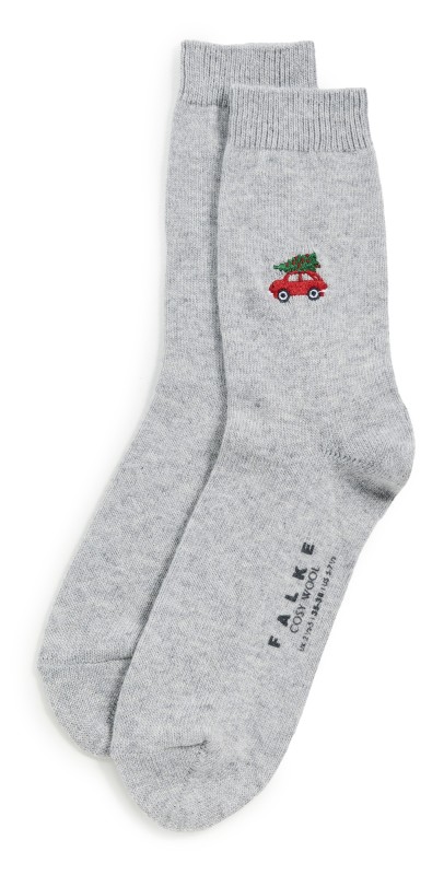 Falke Cozy Wool Xmas Socks Light Heather