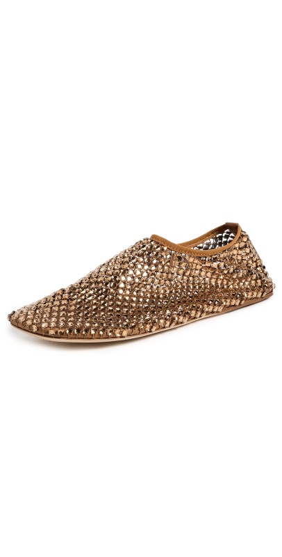 Christopher Esber Minette Bezeled Flats Bezeled Sepia