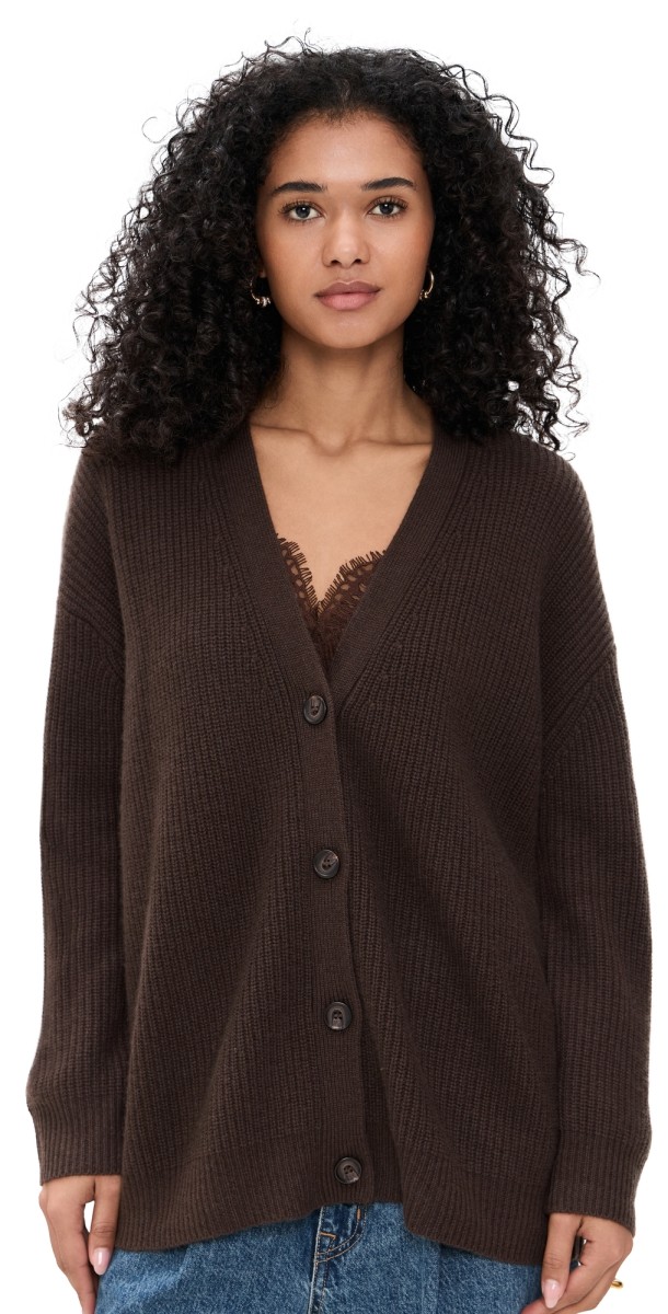 Jenni Kayne Cashmere Cocoon Cardigan Chocolate Chocolate