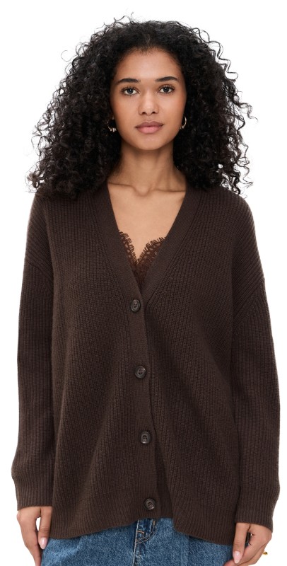 Jenni Kayne Cashmere Cocoon Cardigan Chocolate Chocolate