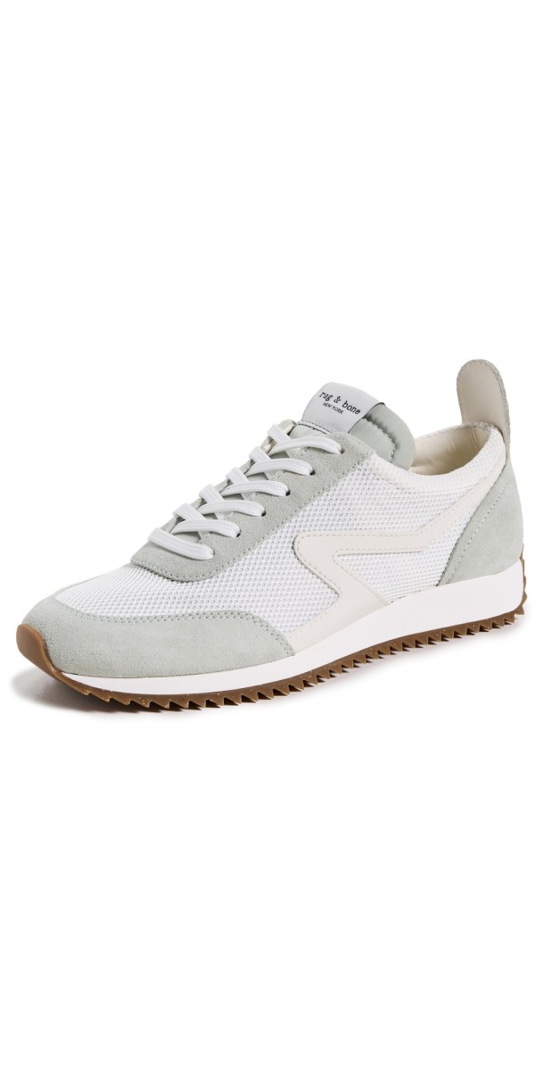 rag & bone Mesh Retro Runner Sneakers Off White Mint