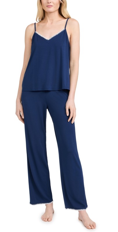 Eberjey Frida Cami/Pant Pj Set Navy/Ivory