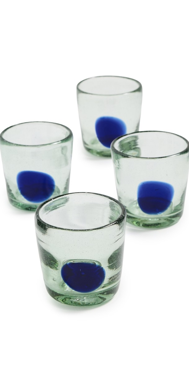 Studio Conchita Lunar M Glasses Set of 4 Cobalto