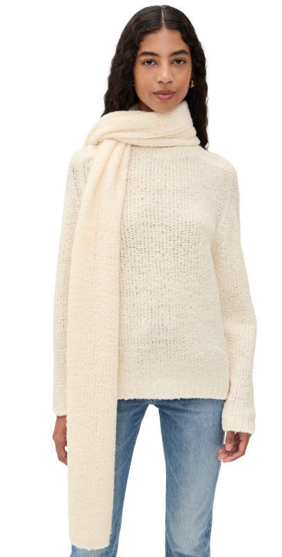 STAUD Siren Sweater Ivory