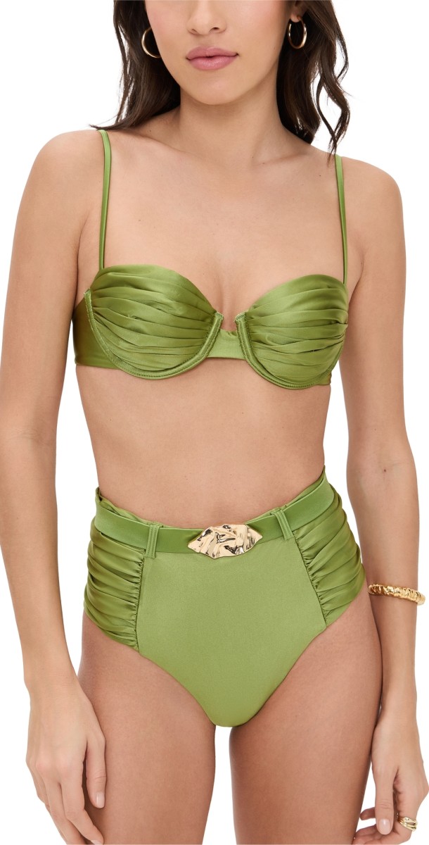 Devon Windsor Karter Bikini Top Moss