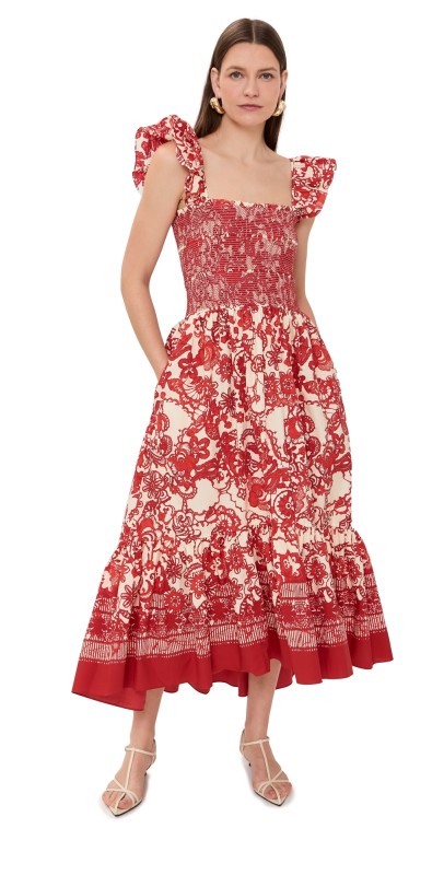 Cara Cara Ruby Dress Dentelle Coral