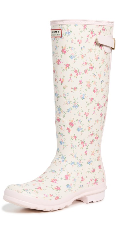 Hunter Boots Hunter x LoveShackFancy Original Tall Back Adjustable Boots Ivory