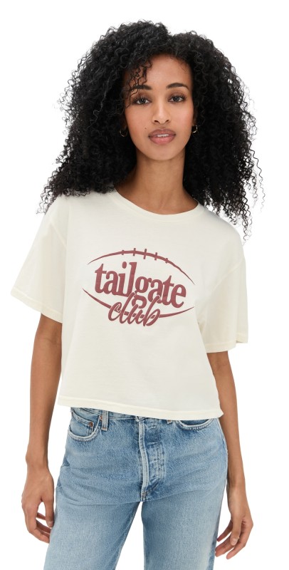 State & Lake Tailgate Club T-Shirt Ivory/Chocolate