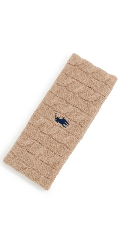 Polo Ralph Lauren Wool Cashmere Cable Headband Camel