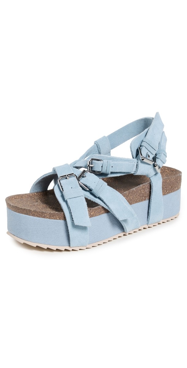R13 Platform Sandals Light Blue