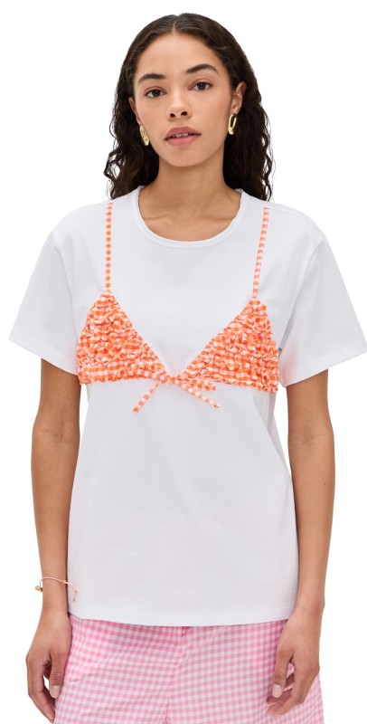 Pitusa Bikini Top T-Shirt Orange
