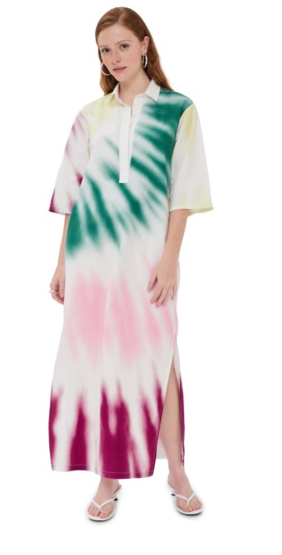 Rosie Assoulin Caftan Dress Tie-Dye