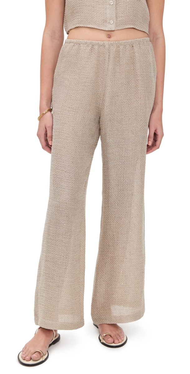 Leset Stella Wide Leg Pants Dune