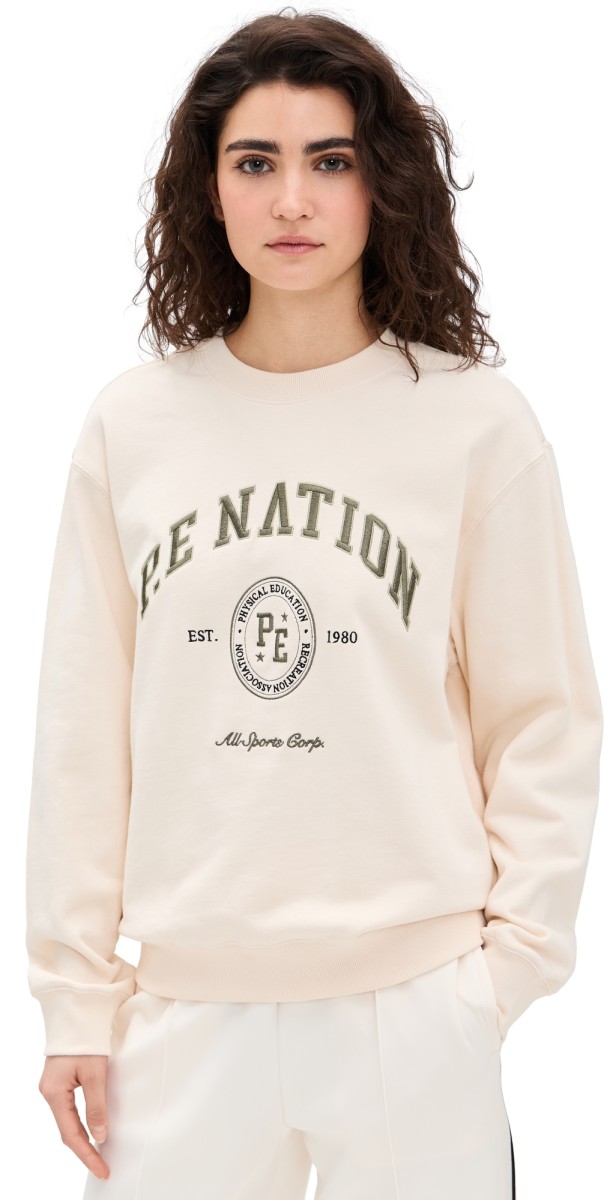 P. E NATION Liberty Sweatshirt Whisper White