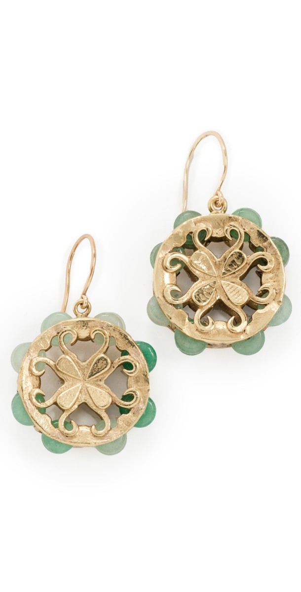 ALÉMAIS Encanto Tambourine Earrings Gold