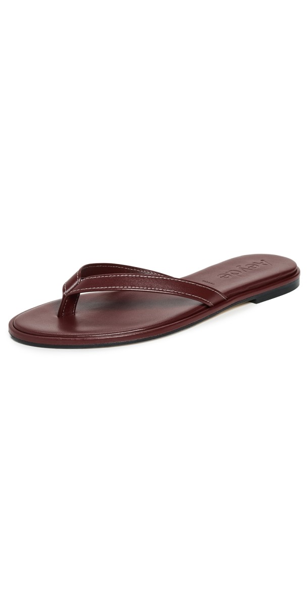 AEYDE Melody Nappa Leather Port Sandals Port