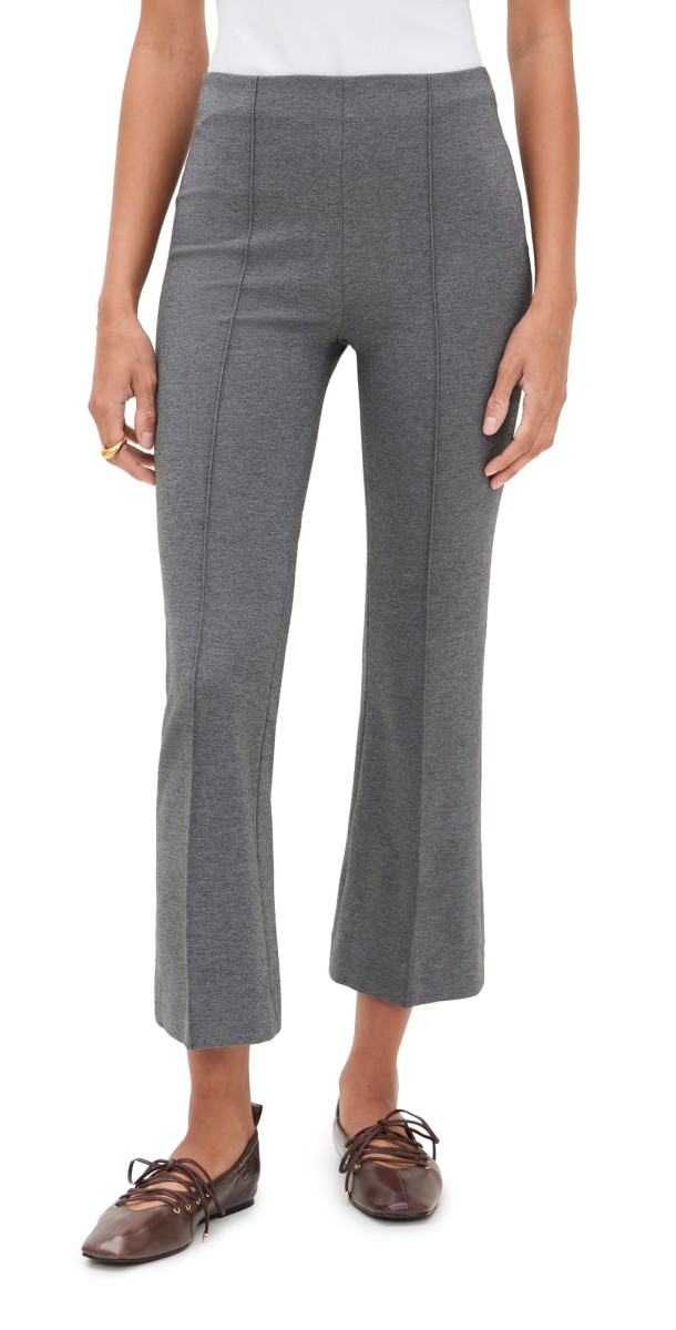 rag & bone Irina Ponte Kick Flare Pants Charcoal