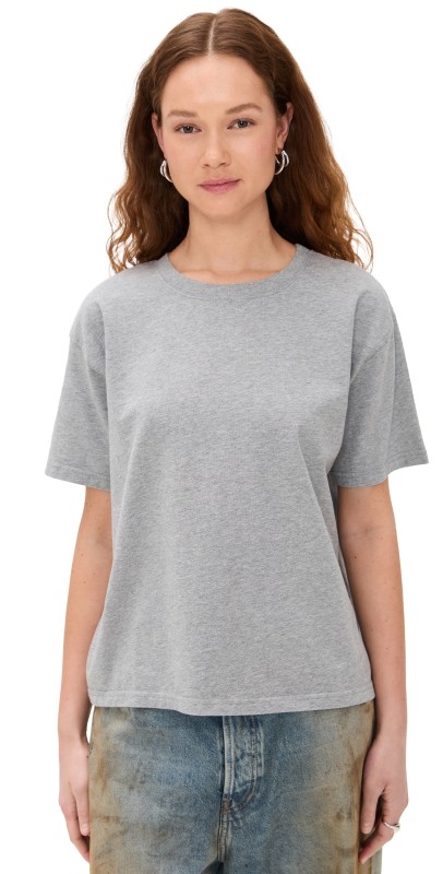 American Vintage Heather Tee Gris Chine