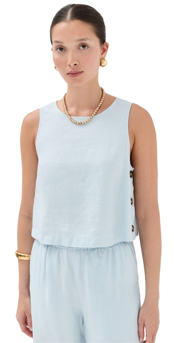 LE BOP Margot Tank White