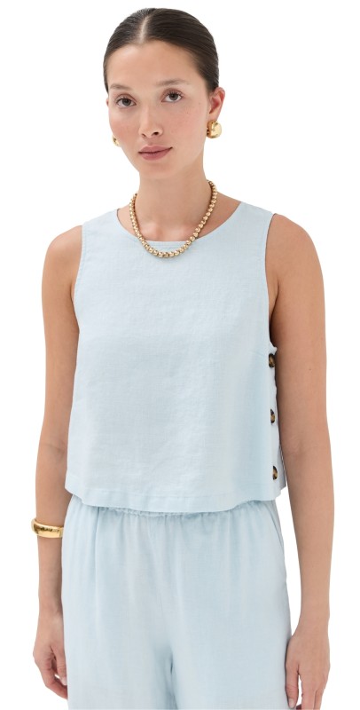 LE BOP Margot Tank White