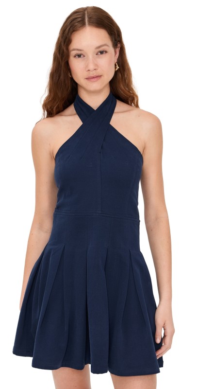 DL1961 Halter Mini Dress Bright Navy (Twill)