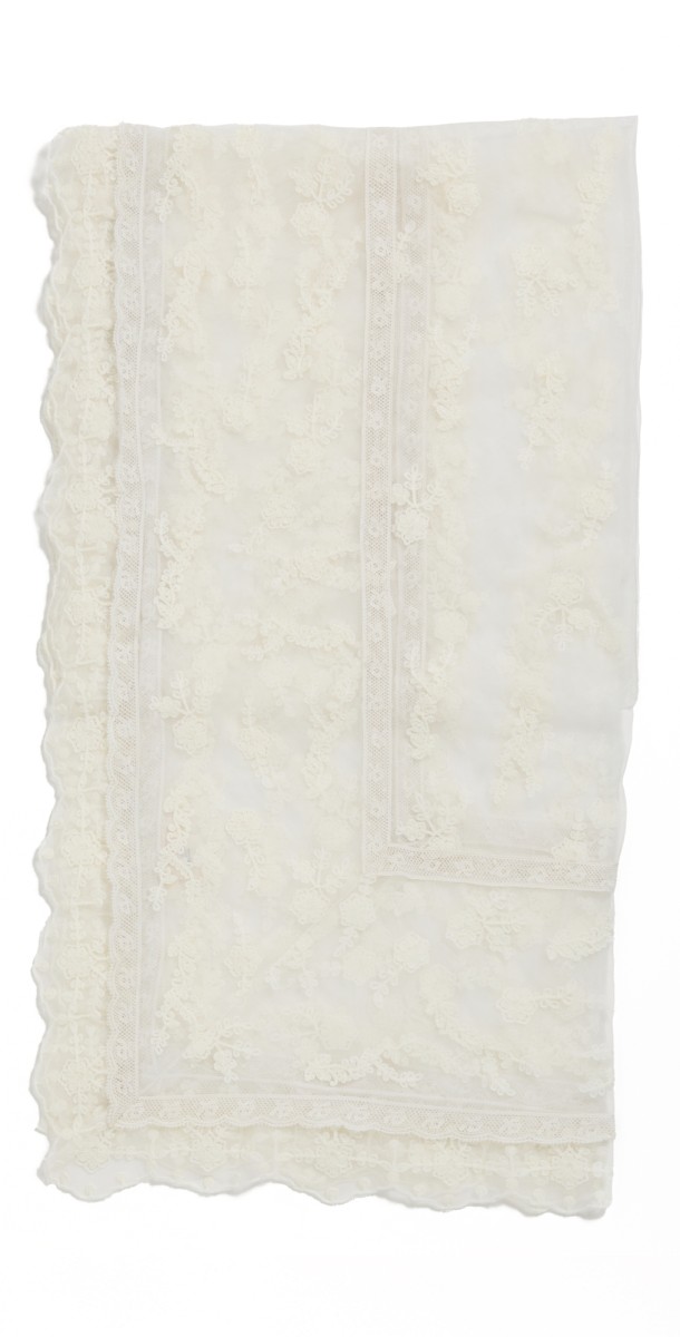 LoveShackFancy Victorian Table Runner Whit