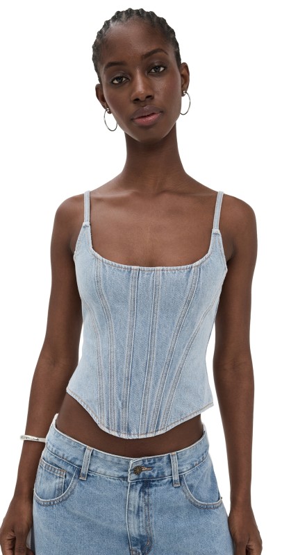 Lioness Capri Corset Light Denim