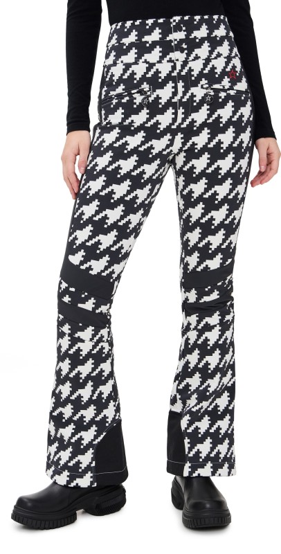 Perfect Moment Aurora High Waisted Flare Ski Pants Black/Snow White