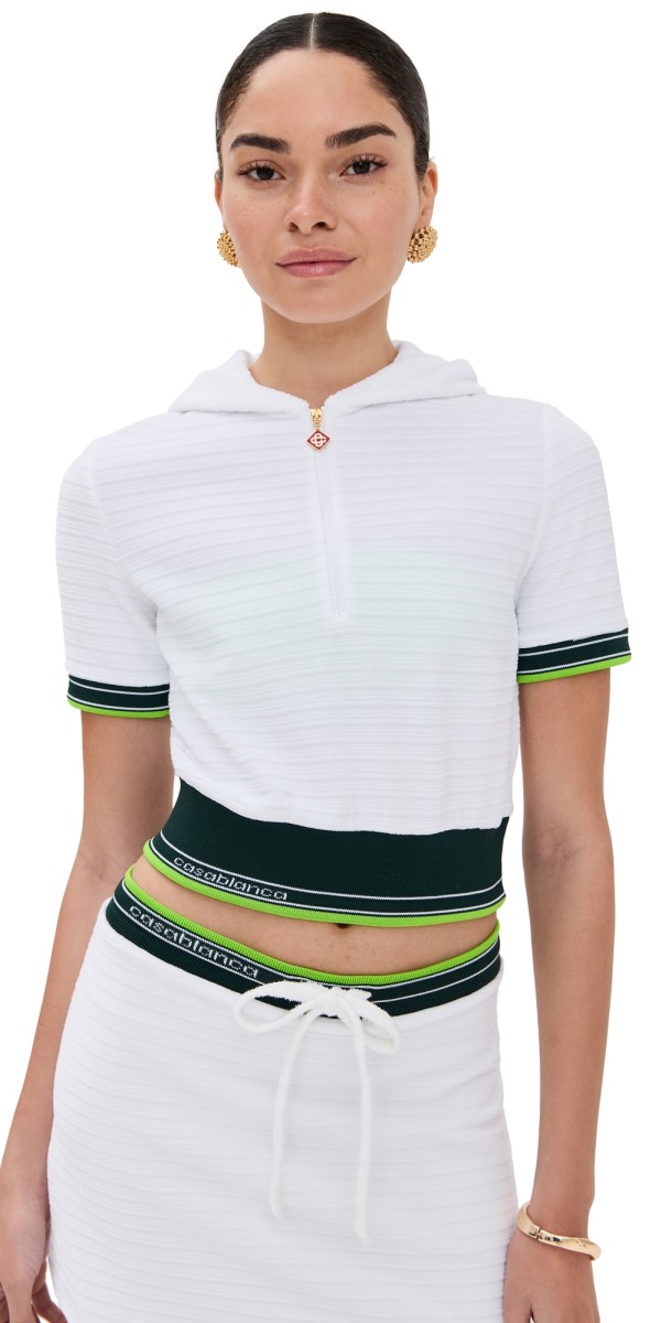 Casablanca Tennis Hood Top White