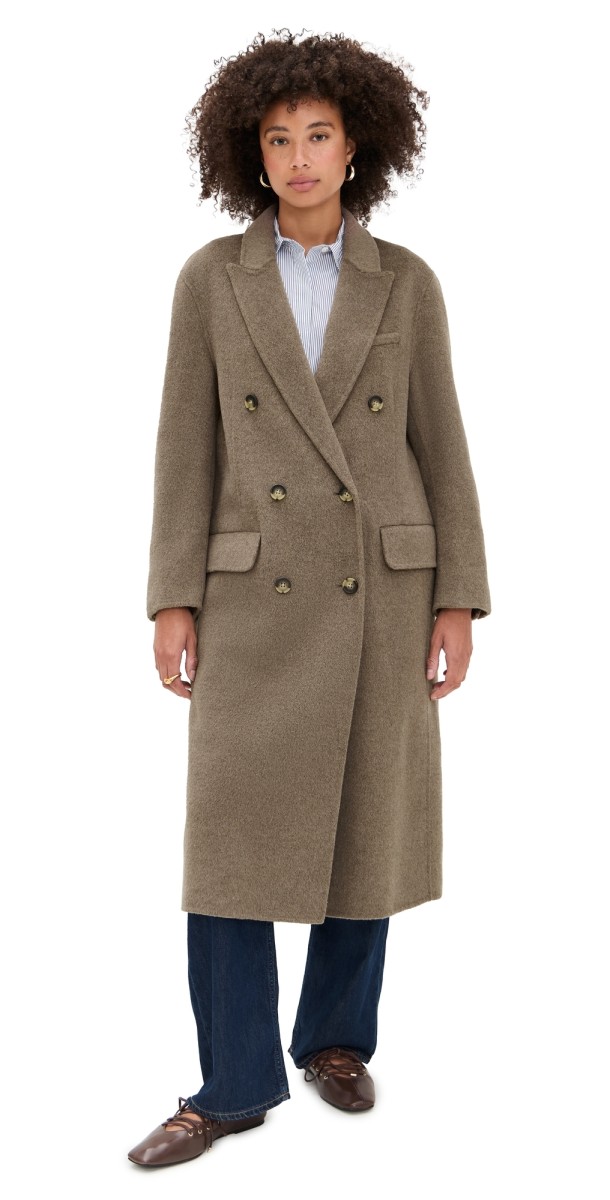 rag & bone Vasso Wool Coat Taupe