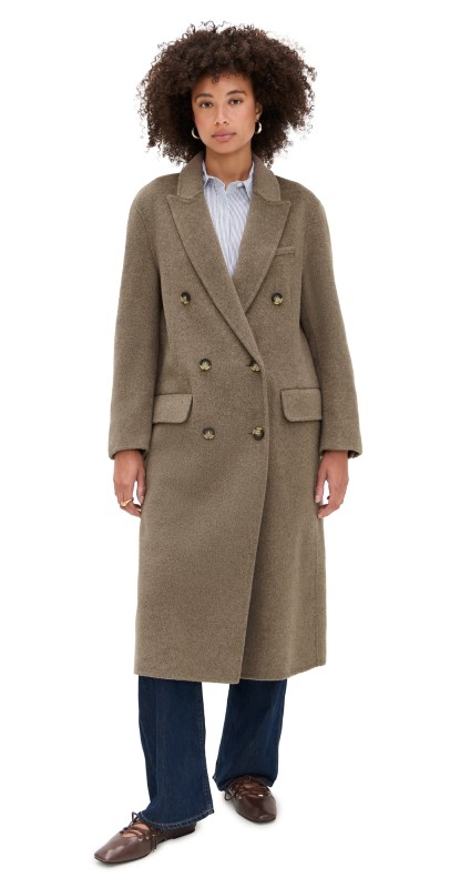 rag & bone Vasso Wool Coat Taupe