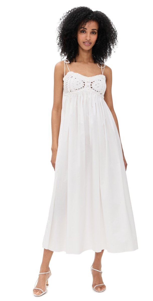 The Garment Kirsten Crochet Dress White