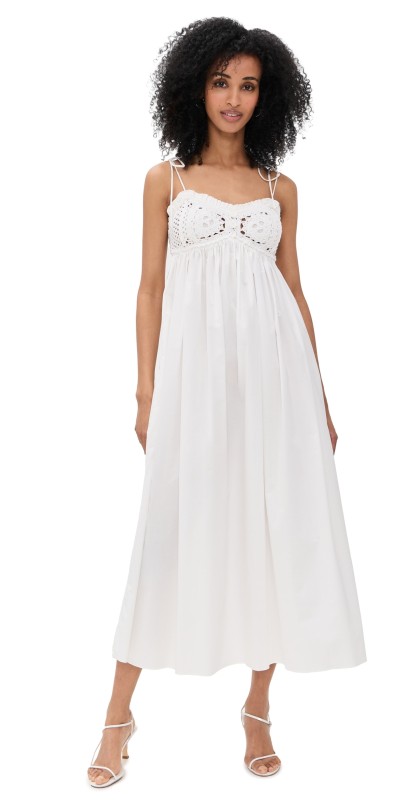 The Garment Kirsten Crochet Dress White