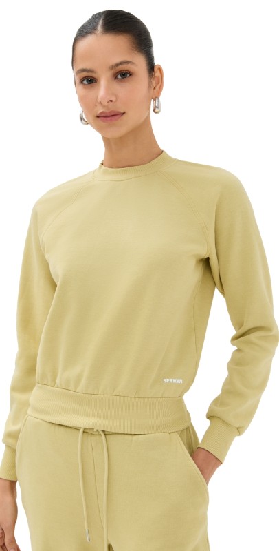 SPRWMN Shrunken Raglan Sweatshirt Pistachio