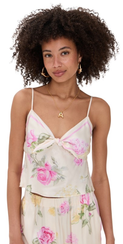 LoveShackFancy Emeraine Top Sunlit Rose