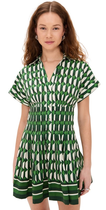 Cara Cara Nash Mini Dress Le Tile Green