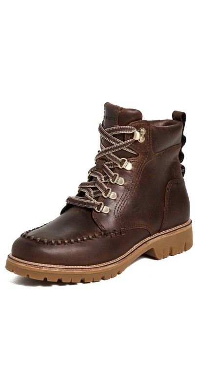 rag & bone Cameron Lace Up Boots Mocha