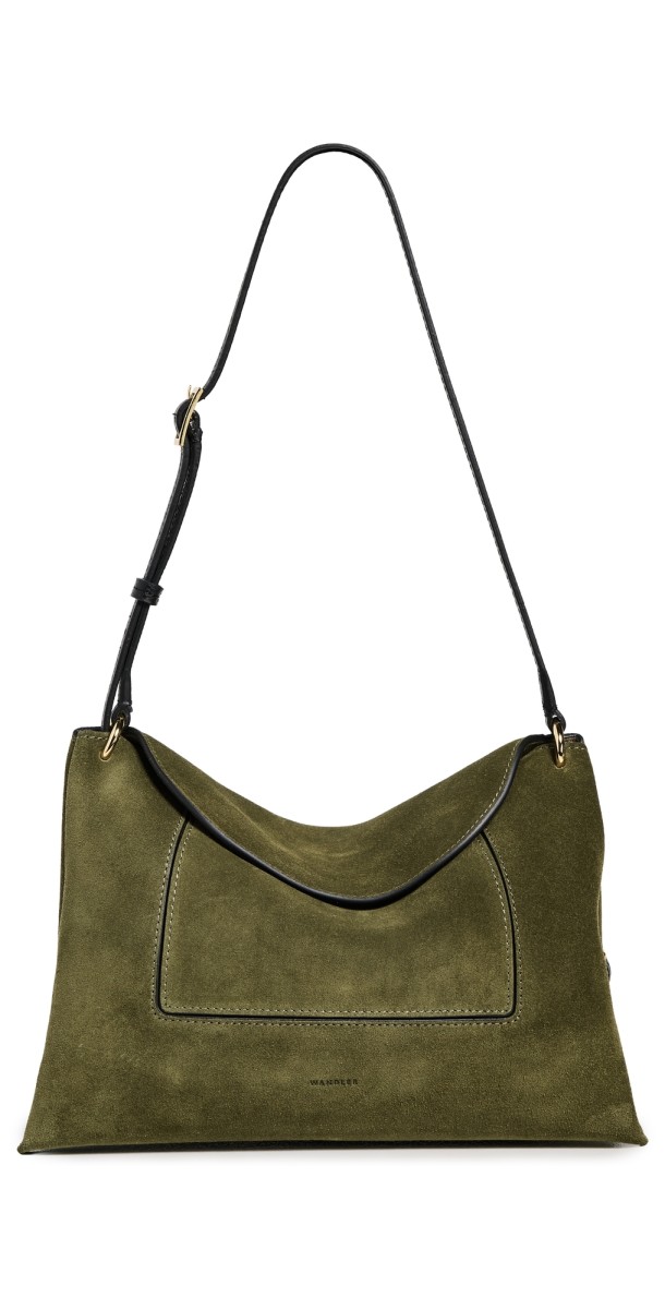 Wandler Penelope Slouch Bag Olive Sued