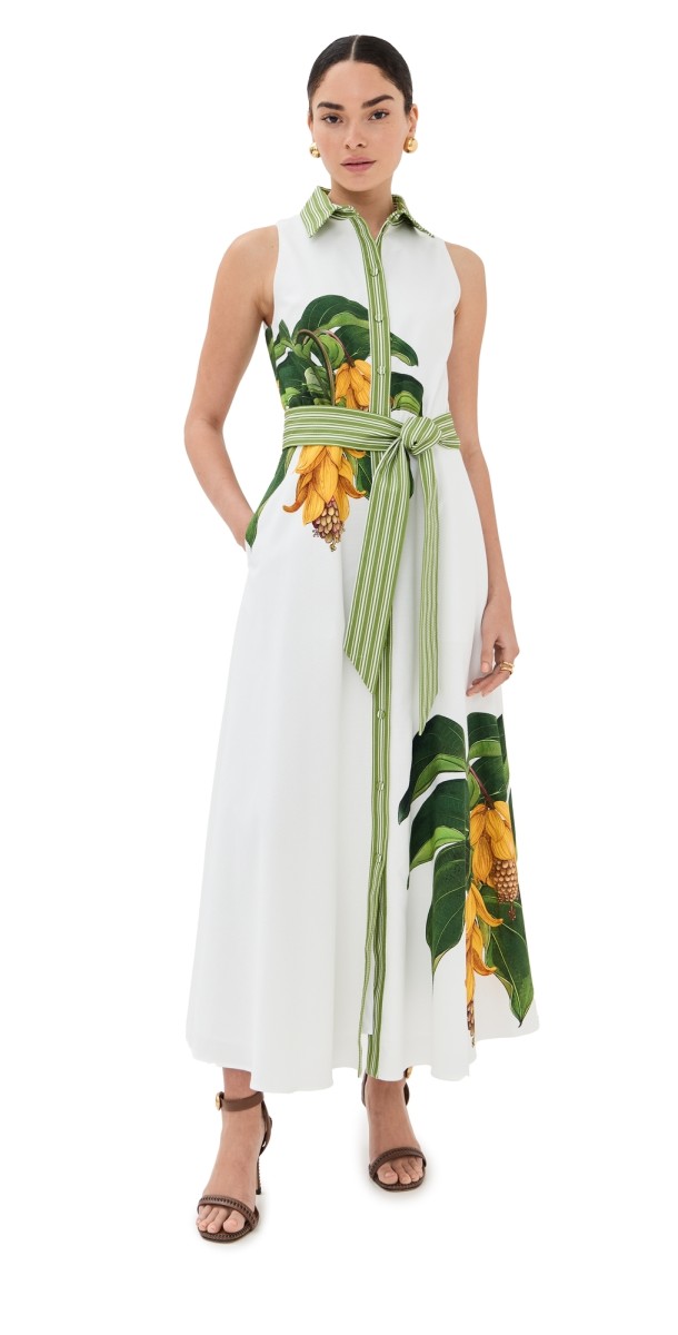 Borgo de Nor Maar Maxi Dress Magnifica/White/Placement