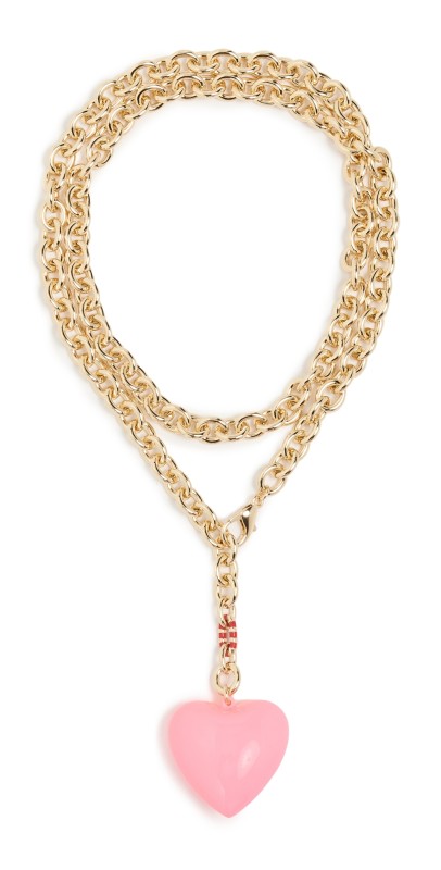Roxanne Assoulin The Happy Heart Necklace Pink