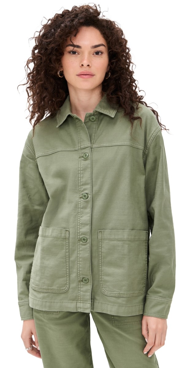 Z Supply On The Road Twill Jacket Hunter Green